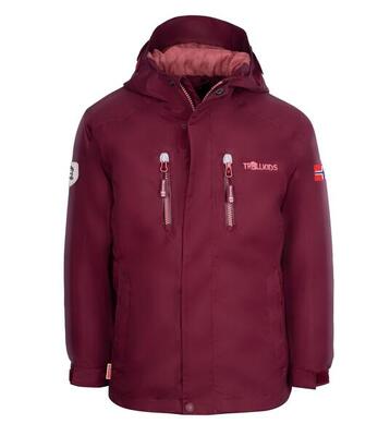 Kinder Regenjacke Femund Kastanienrot/Antikrosa
