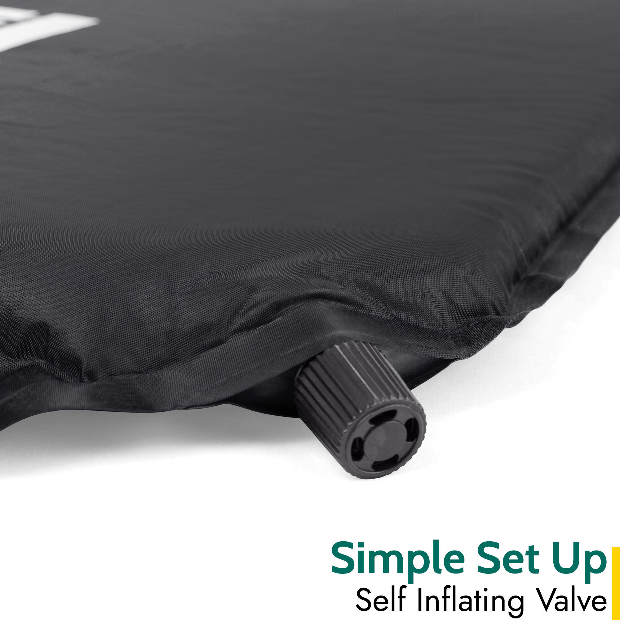 Single Camping Mat Self Inflating Inflatable Camp Roll Mattress With Bag Trail 3/7