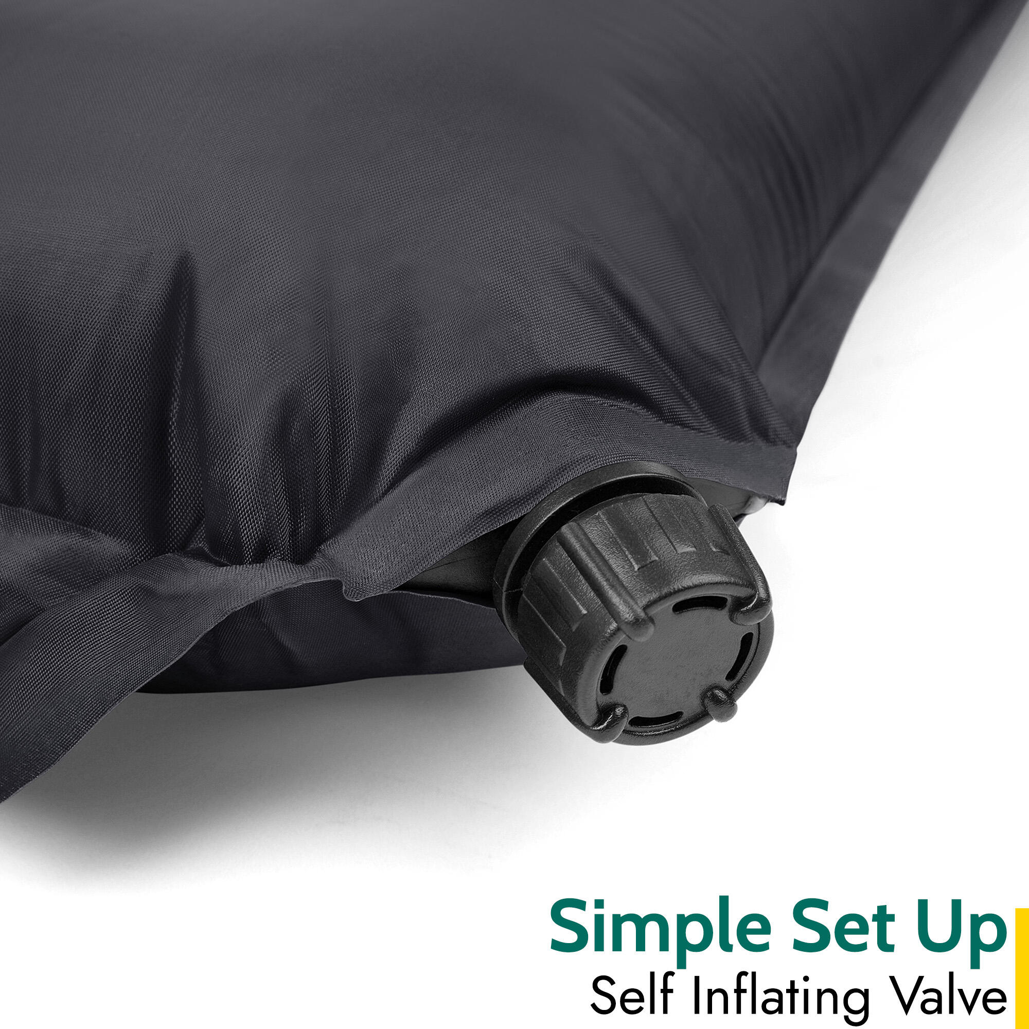 Single Camping Mat Self Inflating Inflatable Roll Mattress Extra Thick 5cm Trail 3/7