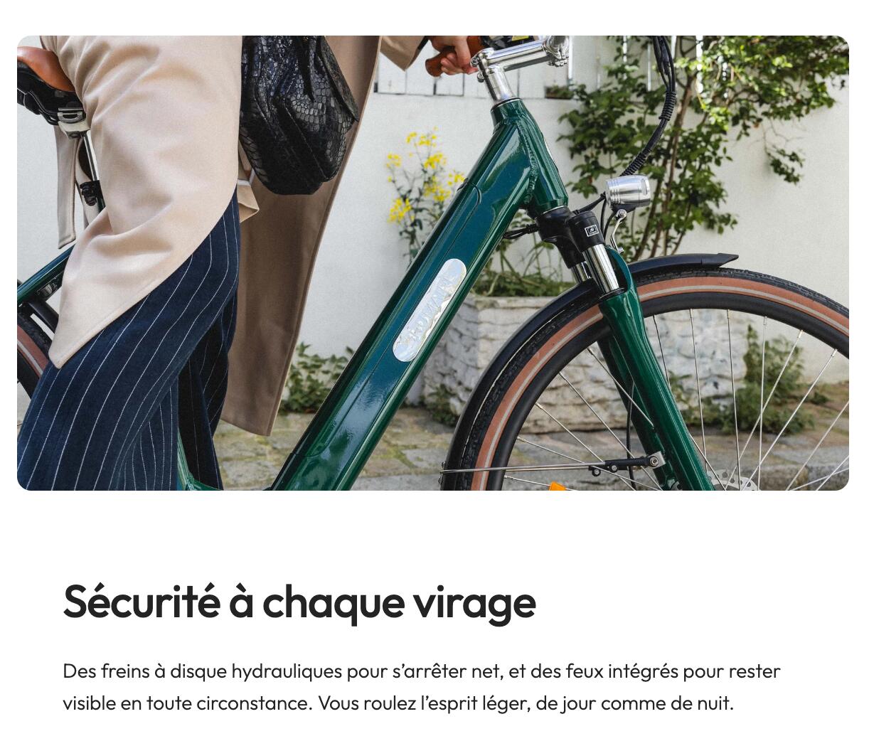 Vélo ville Electrique Femme et Homme -  Design- Folio - 250W - 80km d'autonomie 3/6