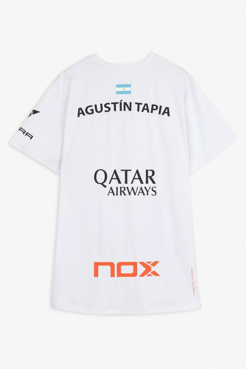 Agustin tapia sponsors at10 t-shirt branca