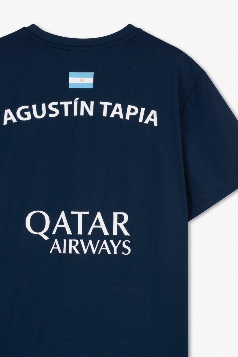 T-shirt Sponsor AT10 Blu Navy di Agustín Tapia 3/4