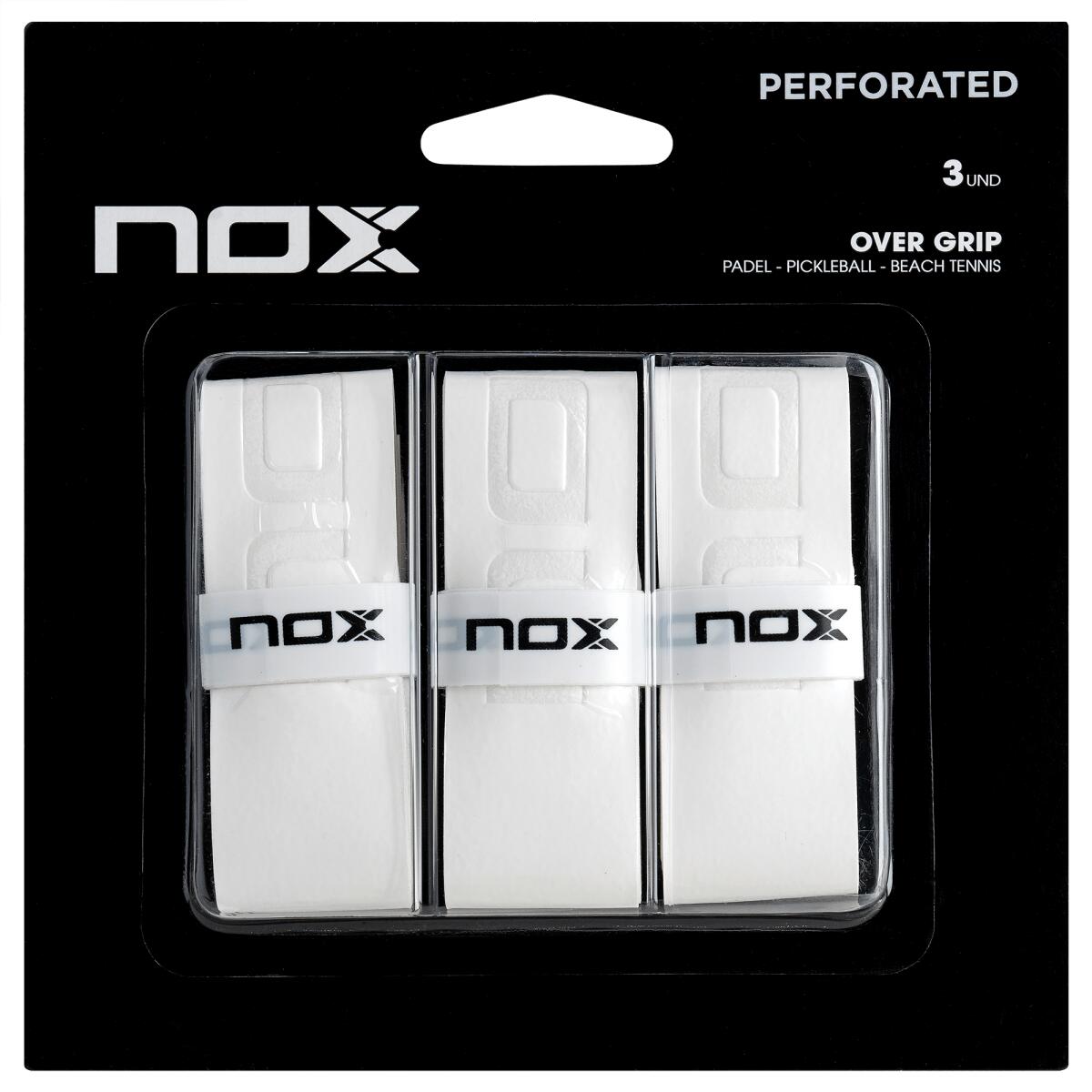 NOX Blister Overgrip PRO Bianco Liscio (3 pz.)