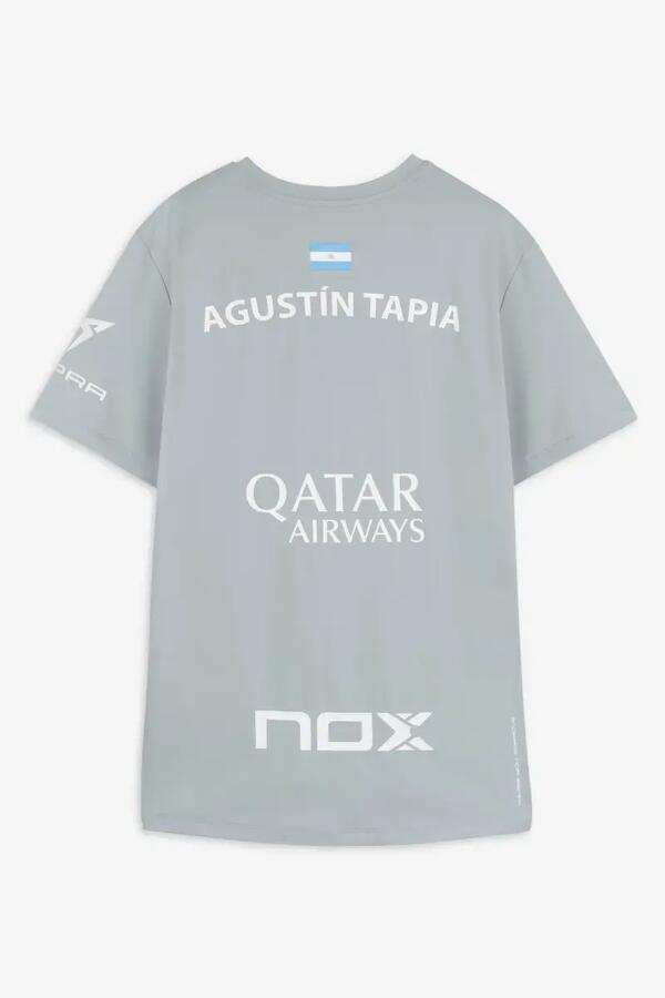 NOX Camiseta Sponsors AT10 Gris de Agustín Tapia