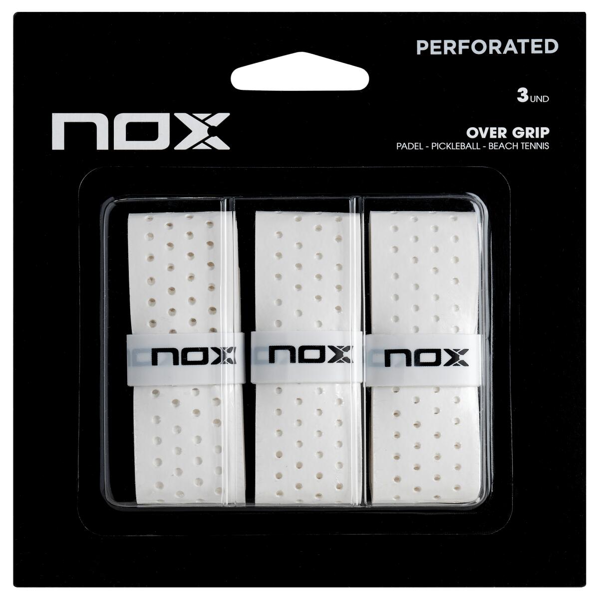 NOX Blister Overgrip PRO Bianco perforato (3 pz.)