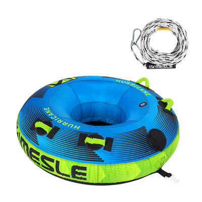 Wassergleiter Hurricane 1-2 Personen mit Seil Tube Boot blau