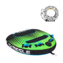 Pack Bouée Tractée Vapor avec Corde 2 Personnes Gonflable Bateau & Jet Ski