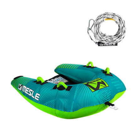 Pack Bouée Tractée Wakester avec Corde 1 - 2 Places Gonflable Bateau & Jet Ski