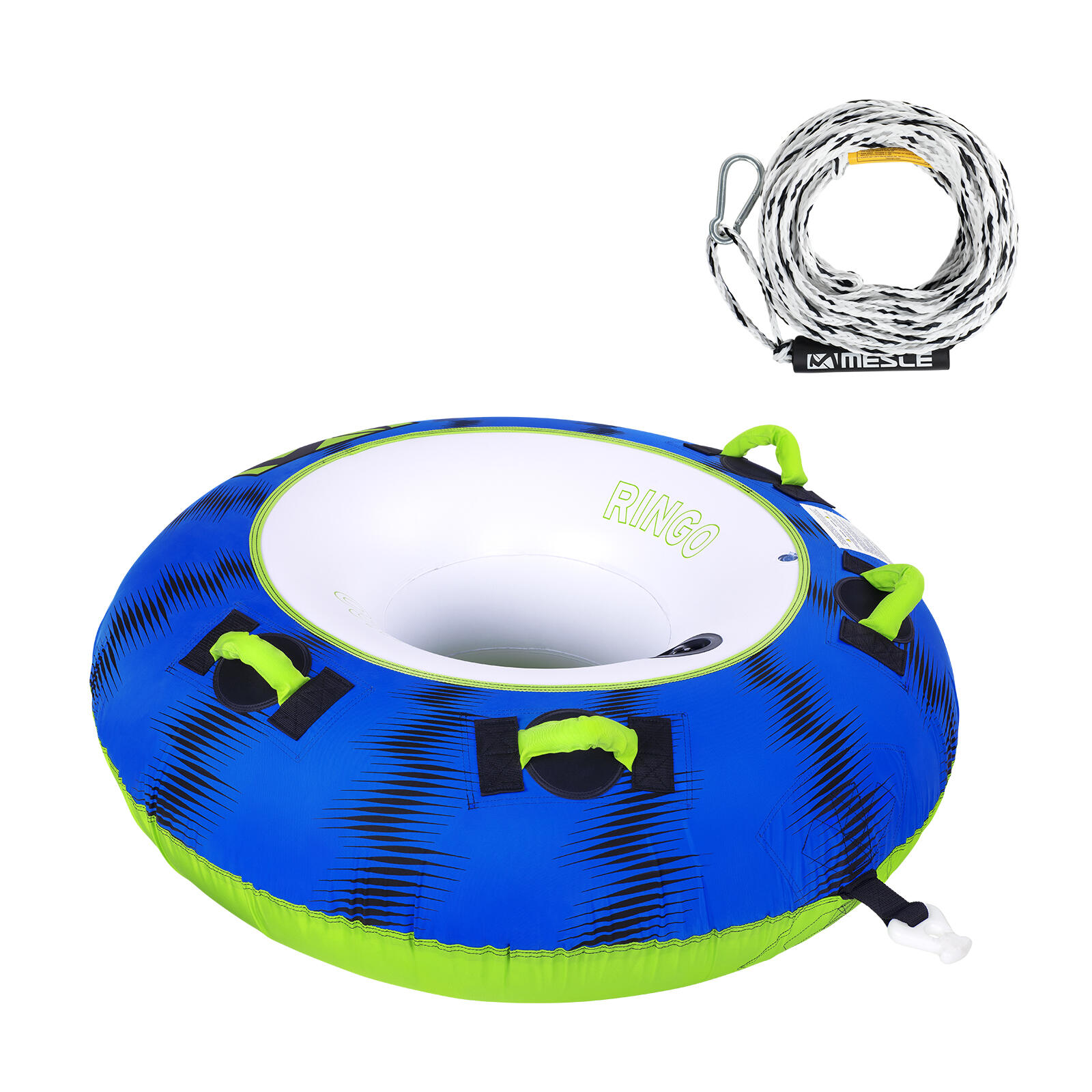 MESLE Funtube Ringo 1-persoons Set Met Lijn Sleepband Zwemring Voor Boot