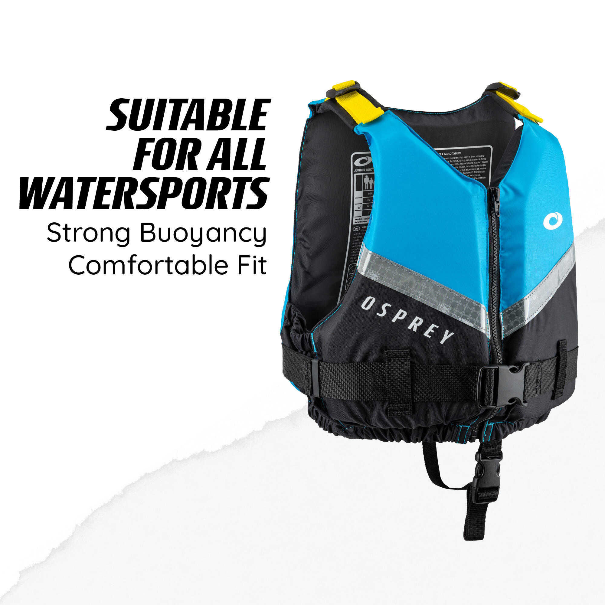 Osprey Kids Buoyancy Aid, Junior 50N Waterproof Buoyancy Vest Blue 6/6