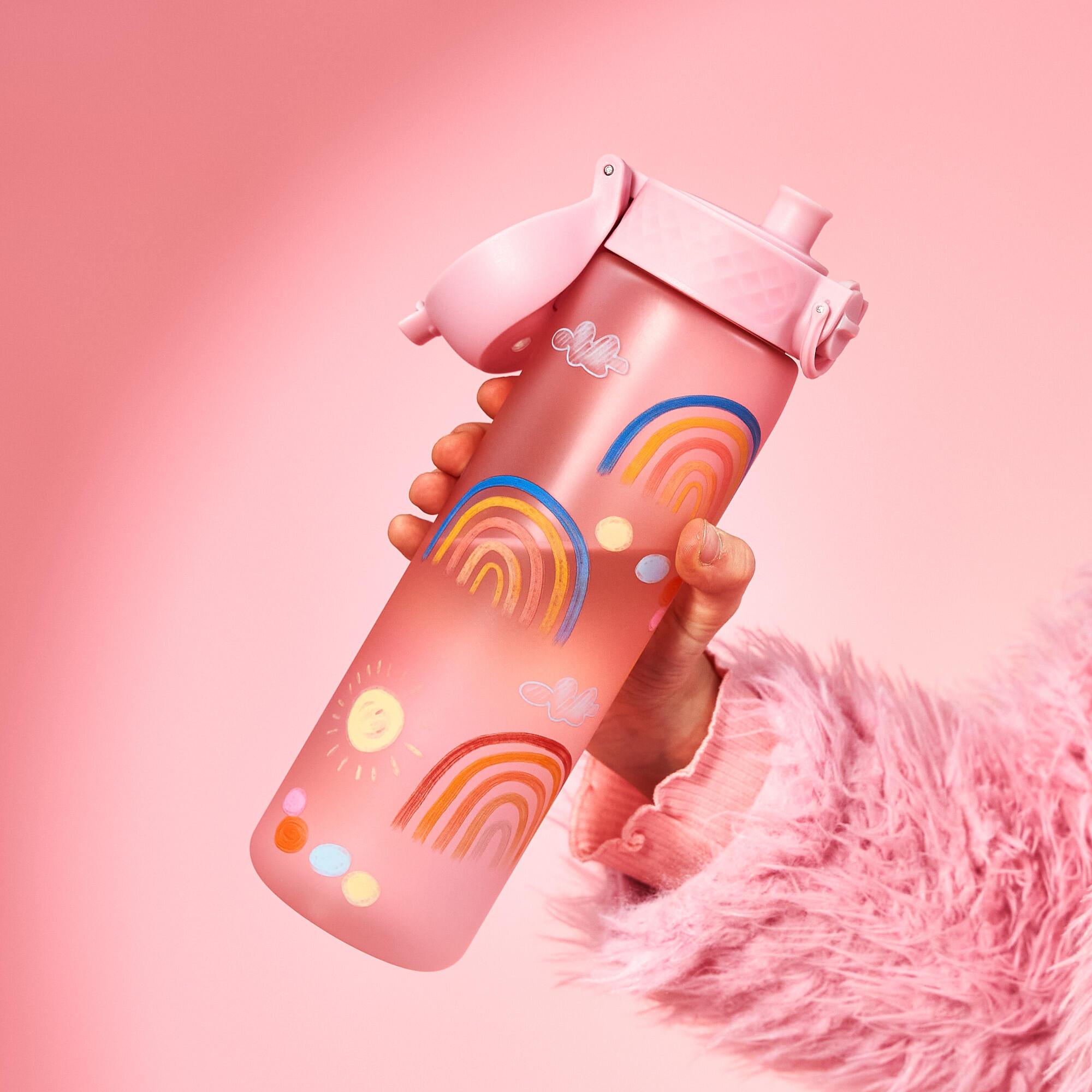 Bidon na wodę ION8 500ml z atestem PZH – szczelny, lekki, bez BPA 3/8