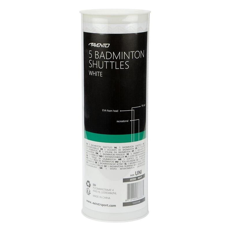 Set 5 fluturaşi badminton, PVC fustă, vârf EVA, tub