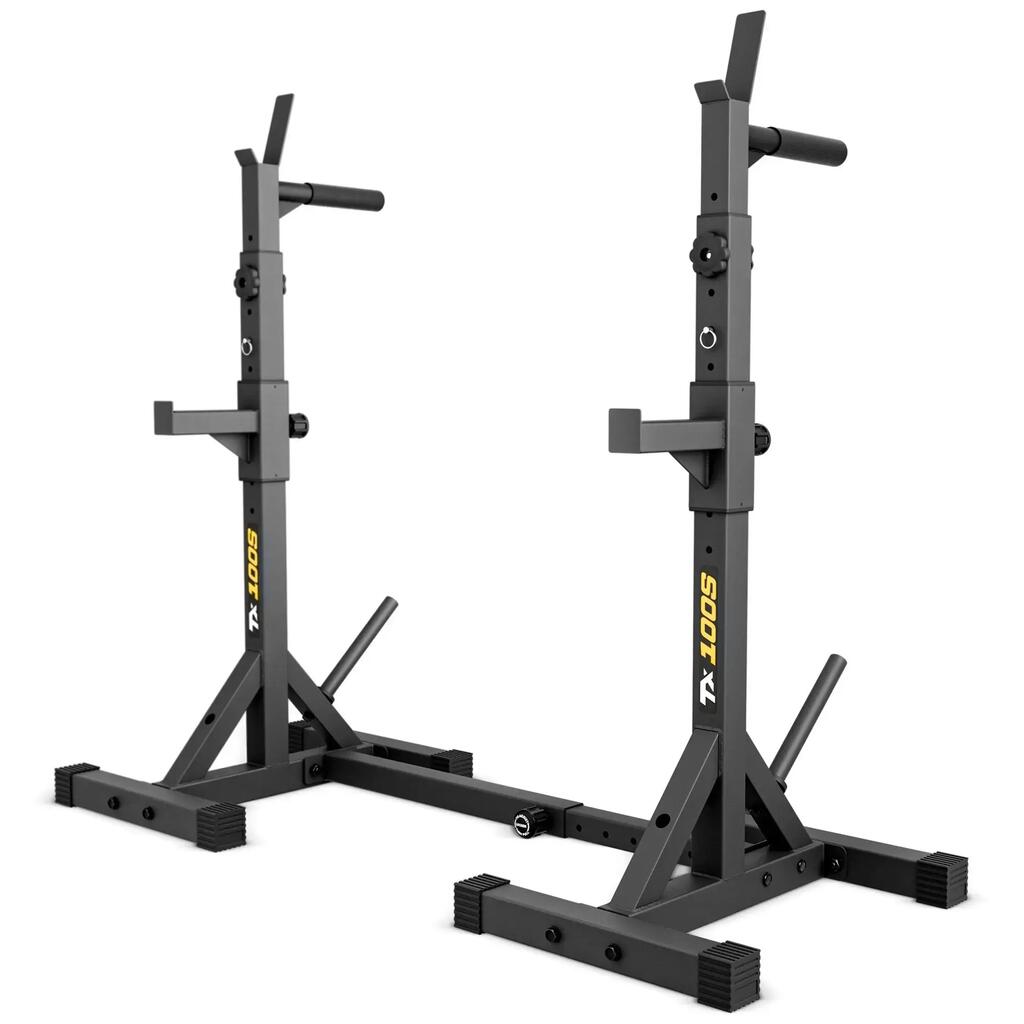 Регулируеми стойки за щанга и кофички Trex Sport TX-100S, до 250 кг