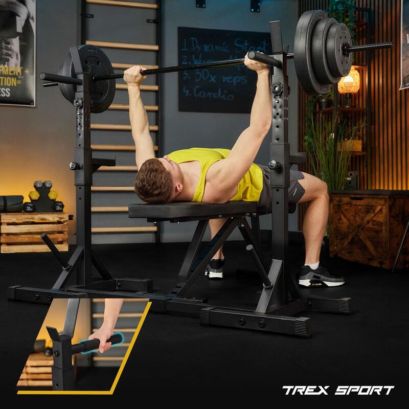 Suporturi reglabile Trex Sport TX-100S pentru halteră până la 250kg