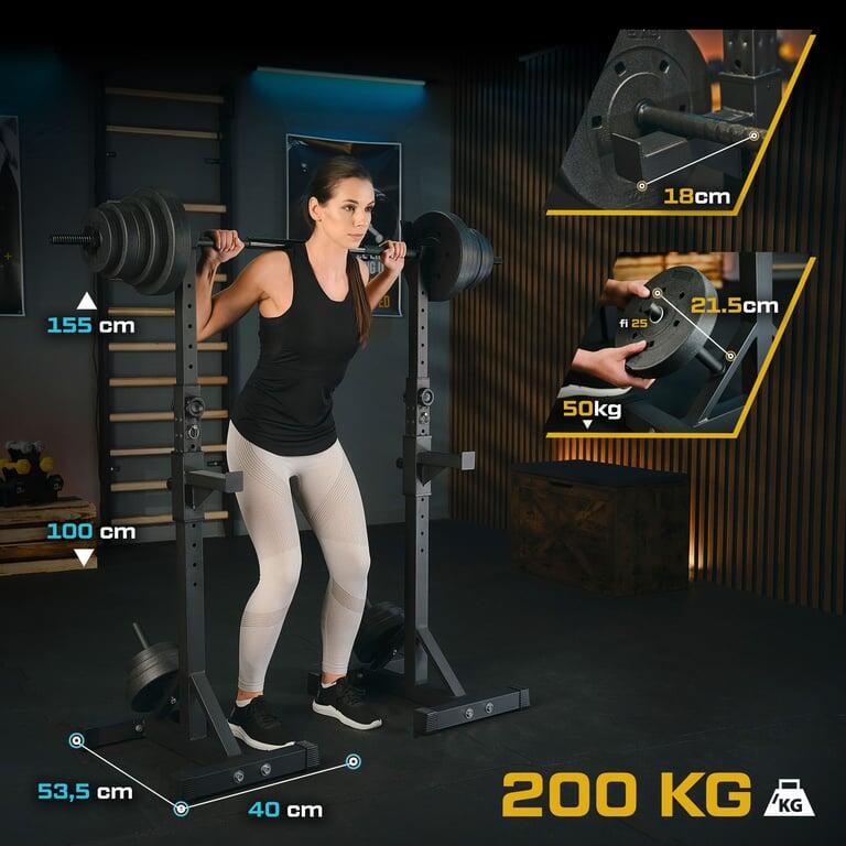 Regulowane stojaki pod sztangę Trex Sport TX-090S pręty na obciążenie do 200kg