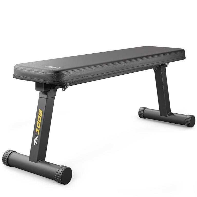 Trex Sport - Banc De Musculation Plat Pliable Trex Sport Tx-100b Charge 120 Kg - Banc De Musculation - Noir - No Size - Decathlon