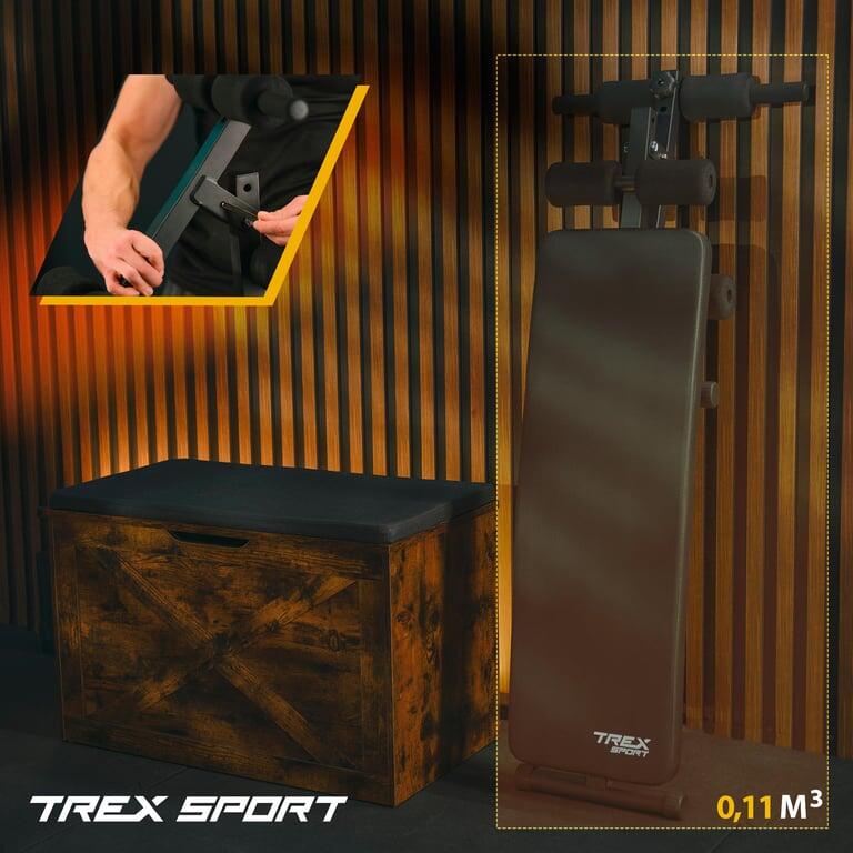 Banc de musculation incliné sit-up pliable Trex Sport TX-050B 110 kg 4/7