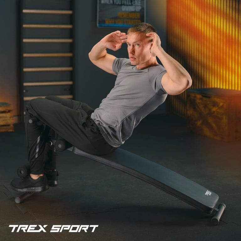 Banc de musculation incliné sit-up pliable Trex Sport TX-050B 110 kg 5/7