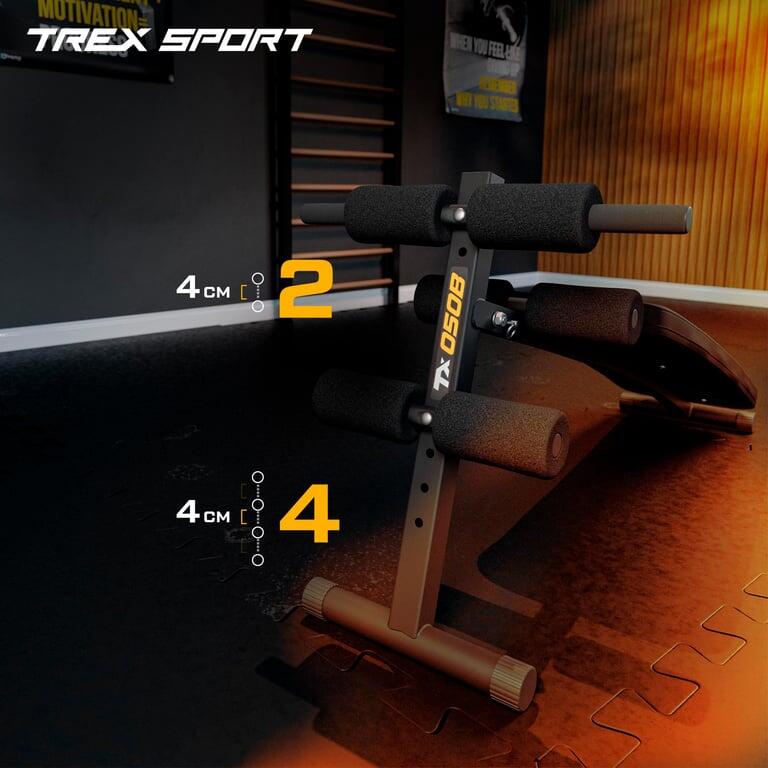 Ławka skośna do brzuszków Trex Sport TX-050B stalowa składana do 110kg