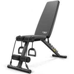 Banc de musculation réglable pliable Trex Sport TX-110B avec extenseurs