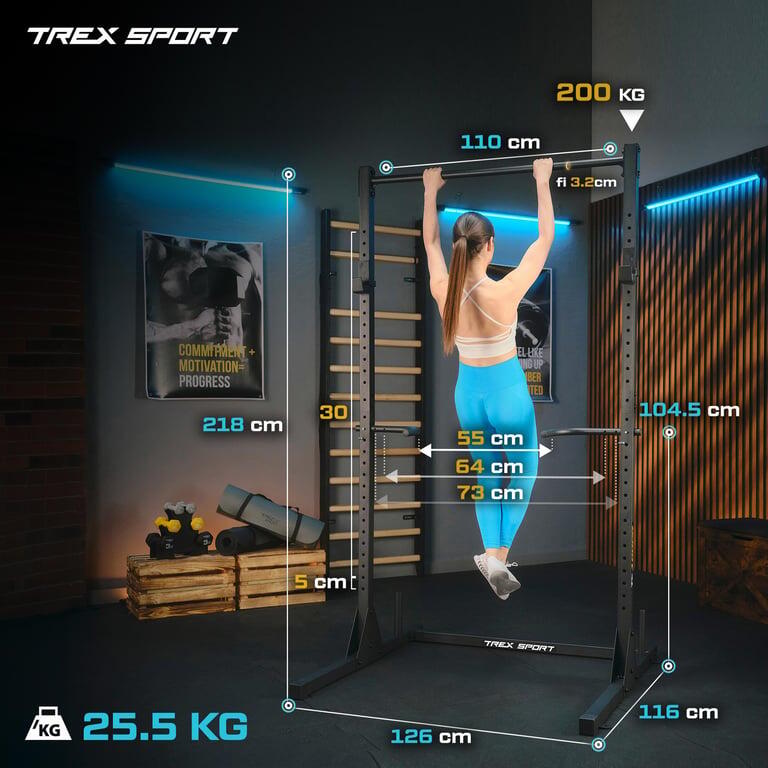 Estación de dominadas y fondos Trex Sport TX-100PR hasta 300 kg 2/7