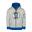 Sweat à capuche enfant Sortland Gris nuageux/Bleu vif