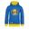 Sweat à capuche enfant Troll Bleu vif/Jaune sombre