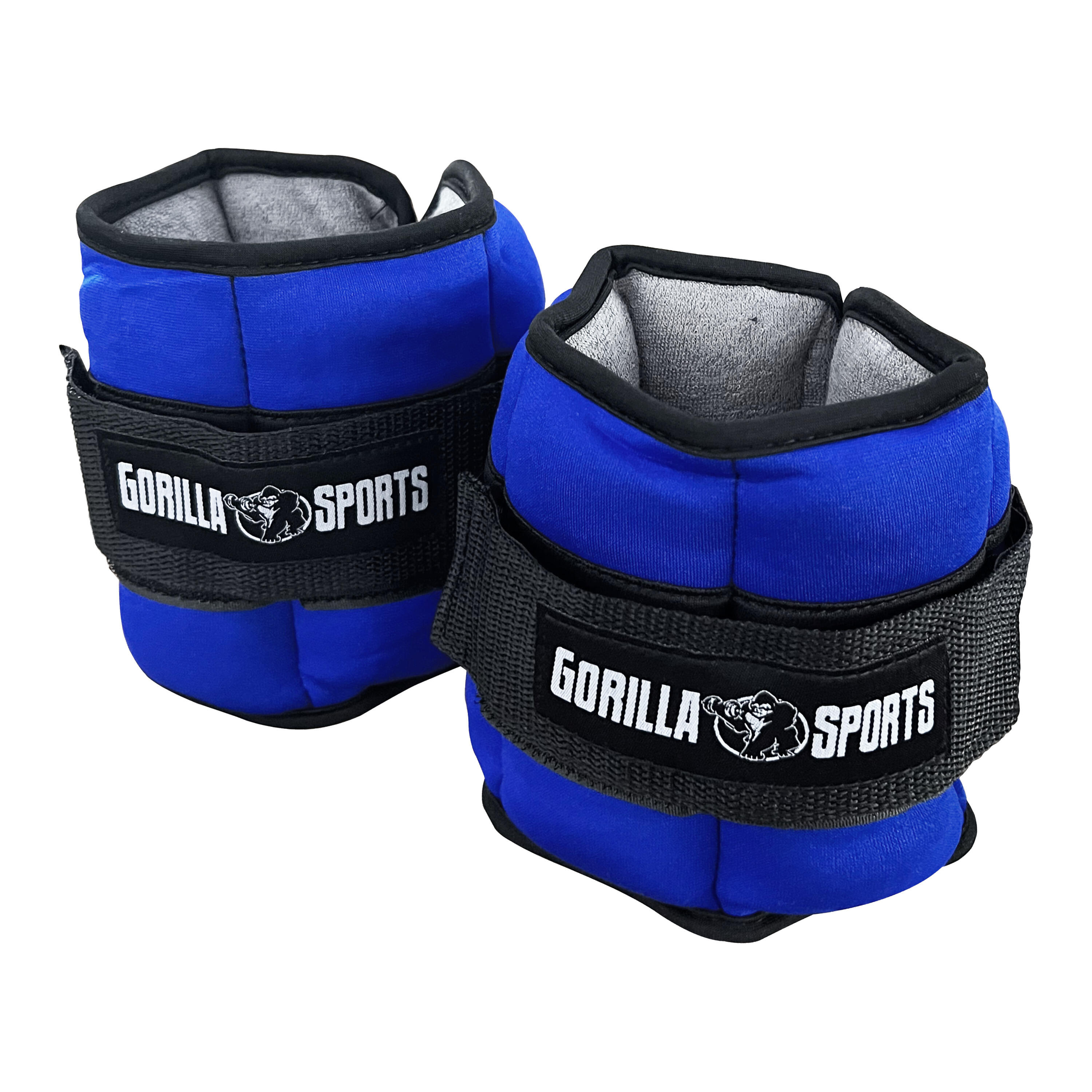 Gorilla Sports - Poids Cheville - Leste Cheville, Sport Musculation, Ankle Weights, Wrist Weights - Chevillère Lestée - Bleu|gris - Taille Unique - Decathlon