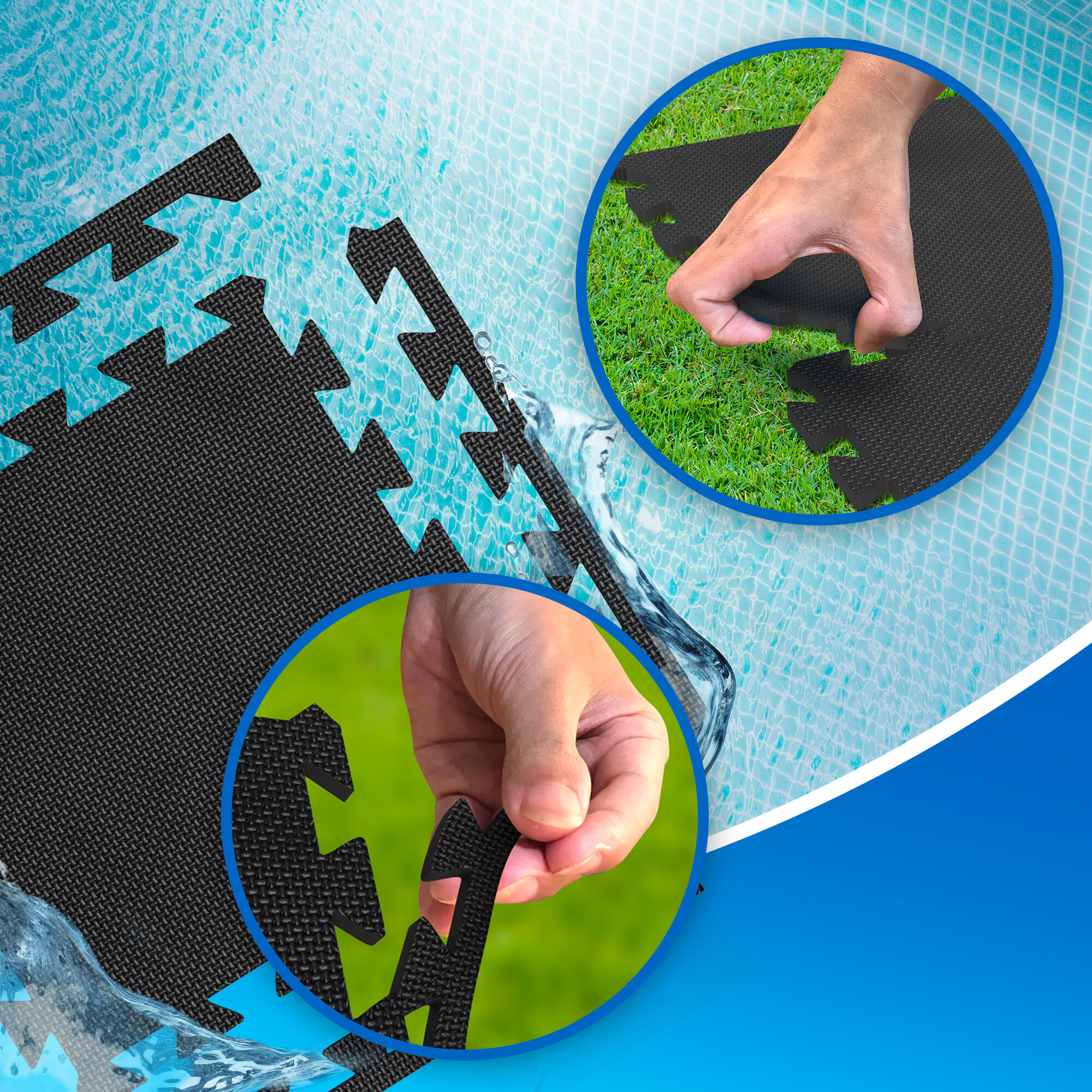 NEOLYMP Poolmatte Outdoor – flexibel, rutschfest, einfach individuell anpassbar 7/7