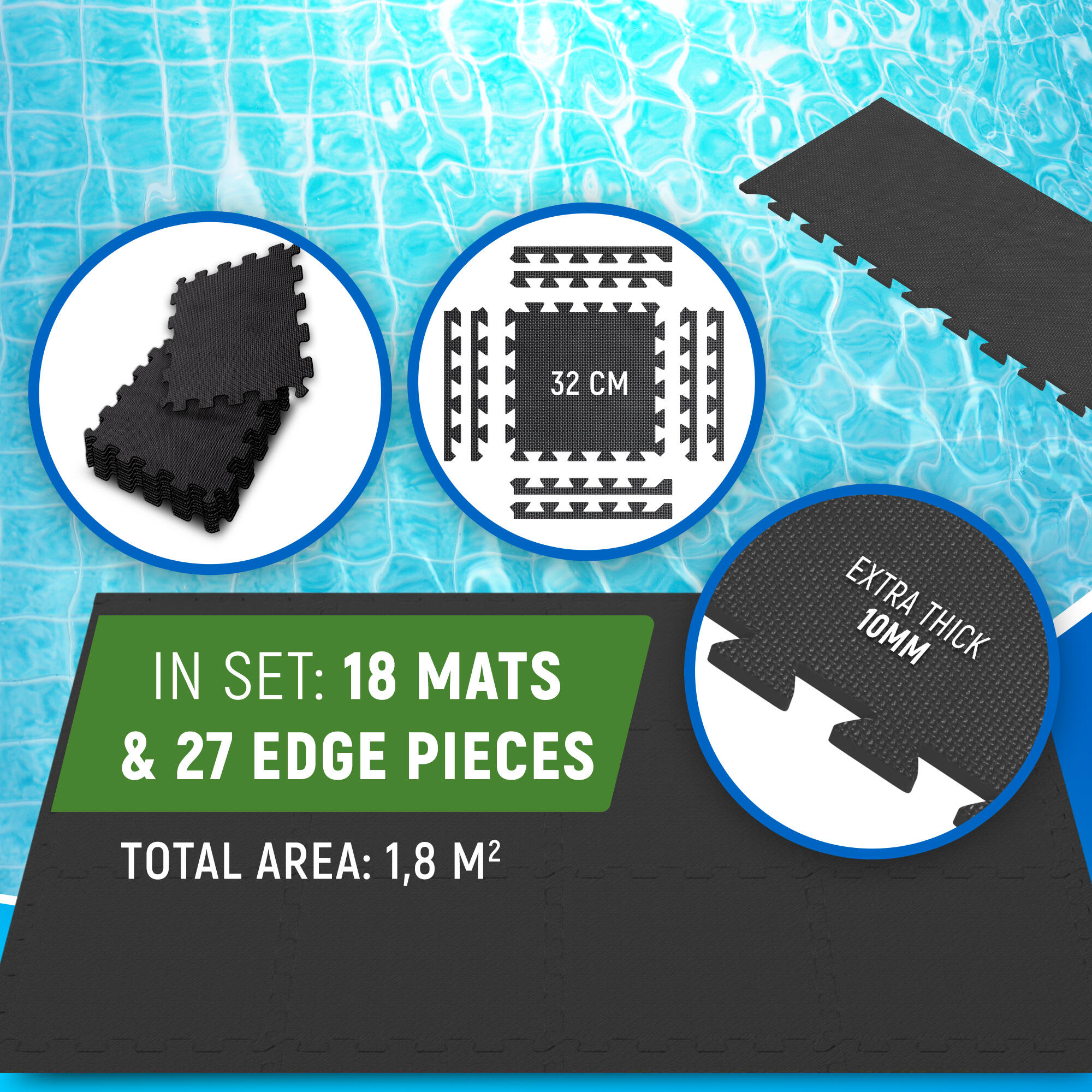 NEOLYMP Poolmatte Outdoor – flexibel, rutschfest, einfach individuell anpassbar 5/7