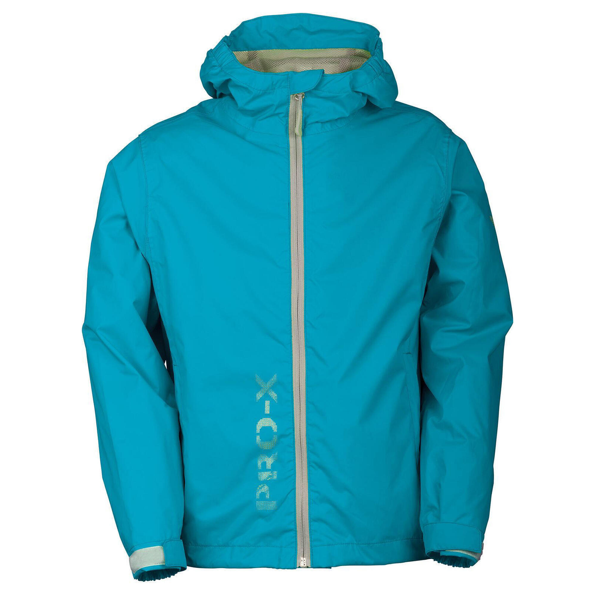 Pro-x Elements - Veste Fonctionnelle Enfant Flashy Turquoise Néon - Coupe-pluie - Bleu - 13-14 Ans - Decathlon