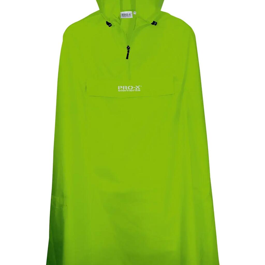 Unisex Rain Poncho PASO Neon Green