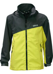 Veste de pluie enfant TANIS anthracite/vert citron