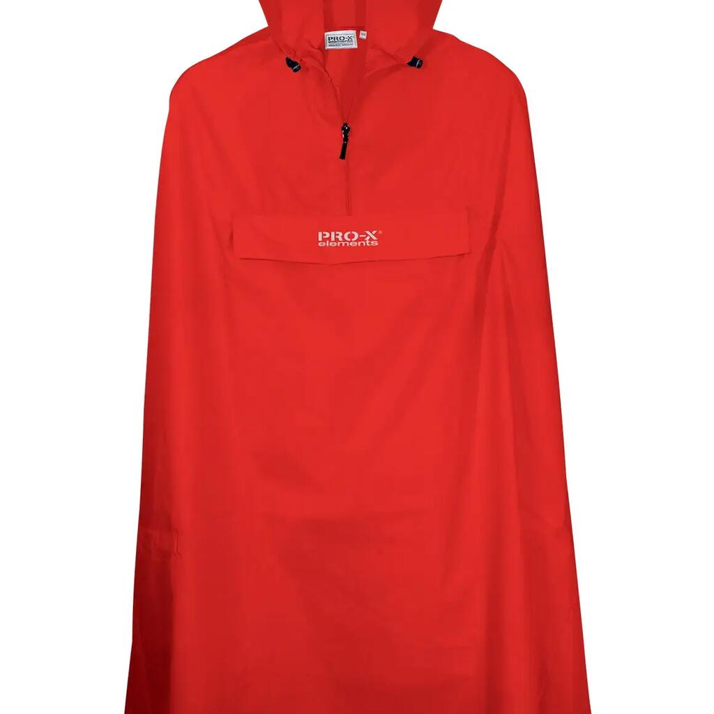 Unisex rain poncho PASO RED
