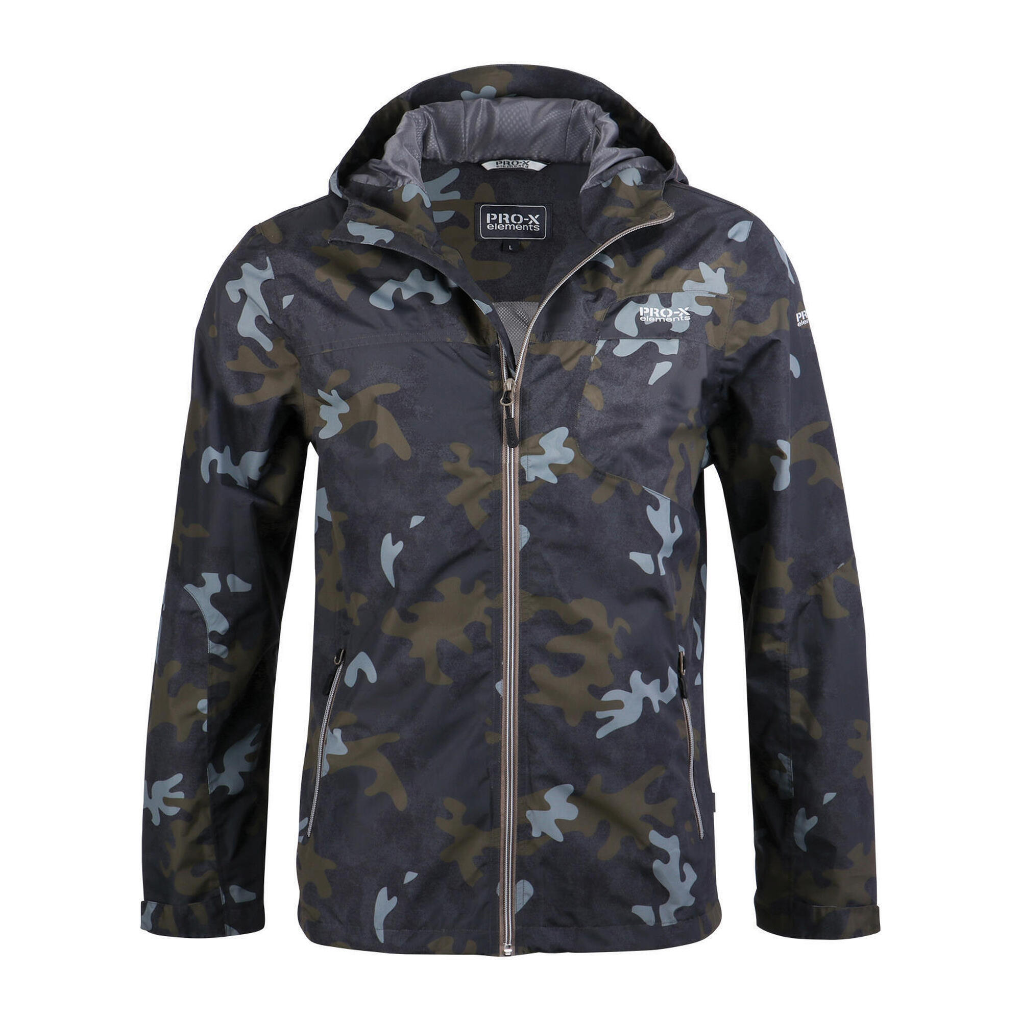 Pro-x Elements - Veste Fonctionnelle Homme Camou Anthracite - Coupe-pluie - Gris - 52 2xl - Decathlon