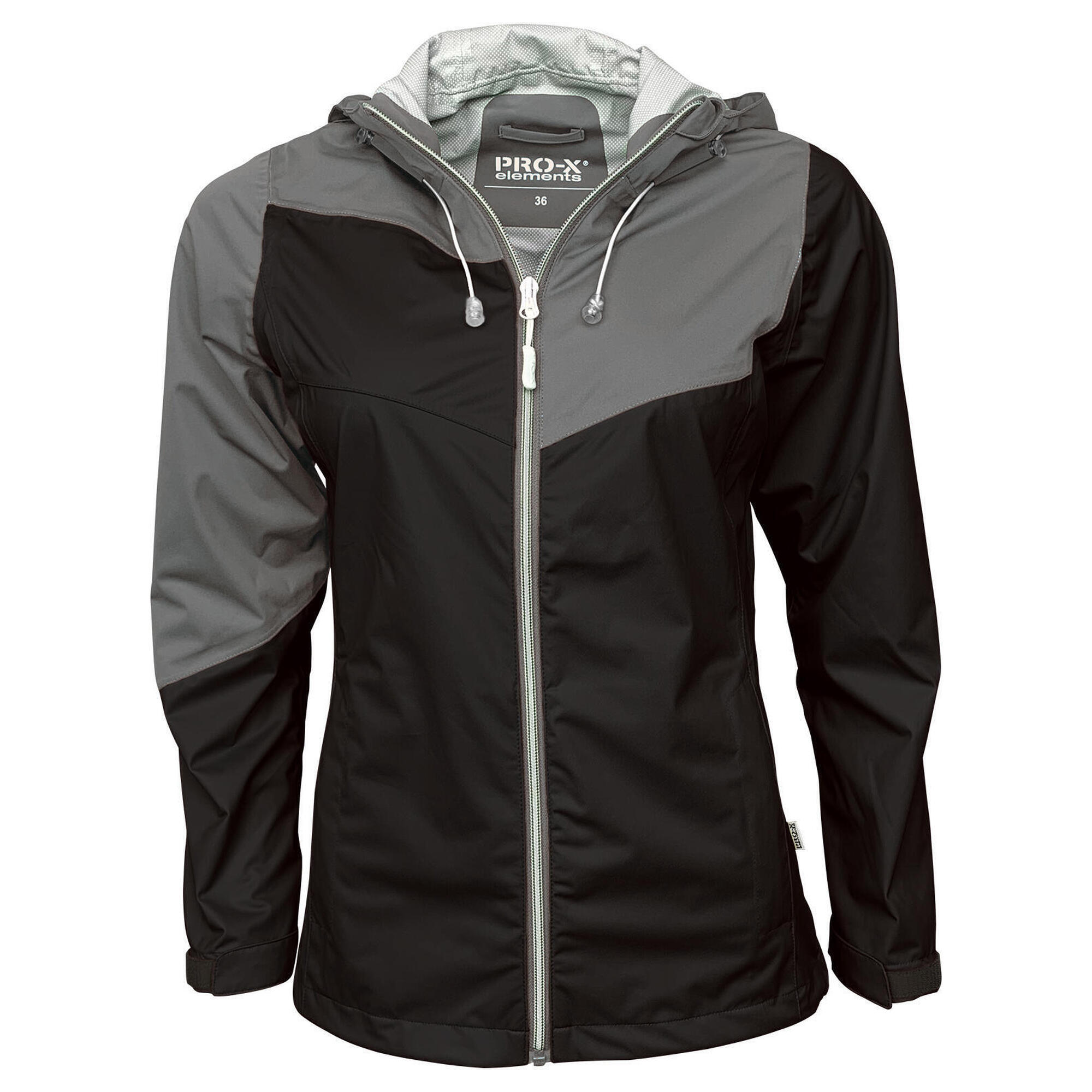 Pro-x Elements - Veste Fonctionnelle Femme Mirella Noire - Coupe-pluie - Noir - Decathlon