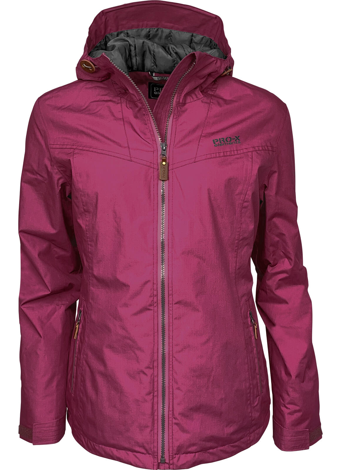 PRO-X ELEMENTS Damen Funktionsjacke LUNA Rosewine - Anthrazit