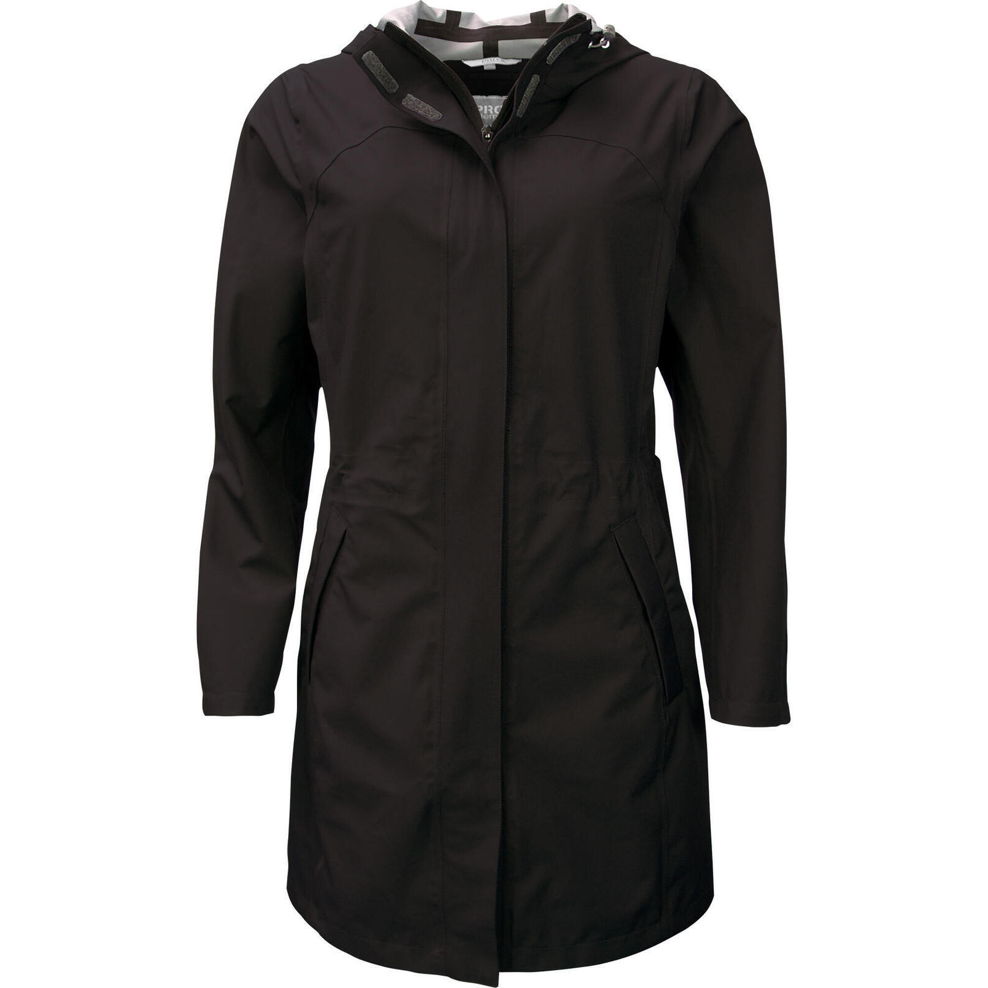 Pro-x Elements - Manteau De Pluie Pour Femme Zalina Noir - Coupe-pluie - Gris|noir - 46 L/xl - Decathlon