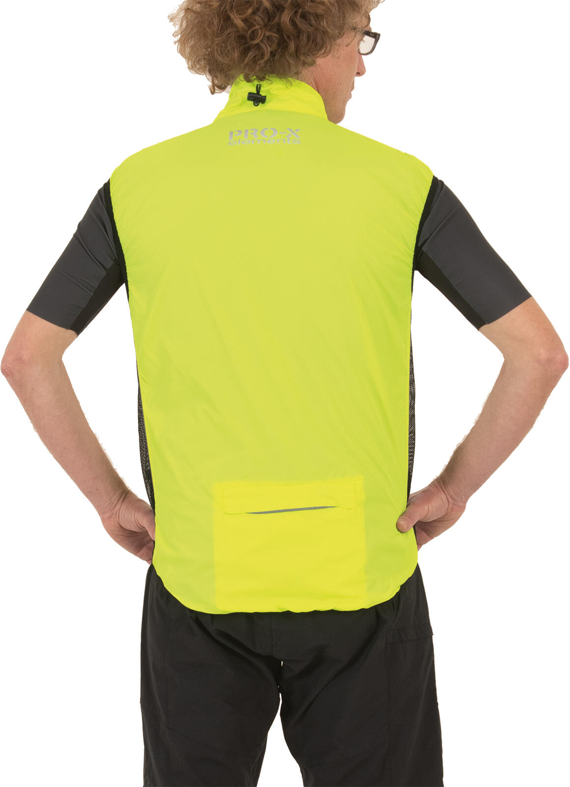 Gilet fonctionnel unisexe BIKE VEST jaune néon 4/5