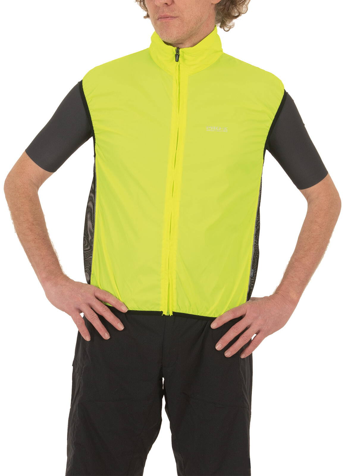 Gilet fonctionnel unisexe BIKE VEST jaune néon 3/5