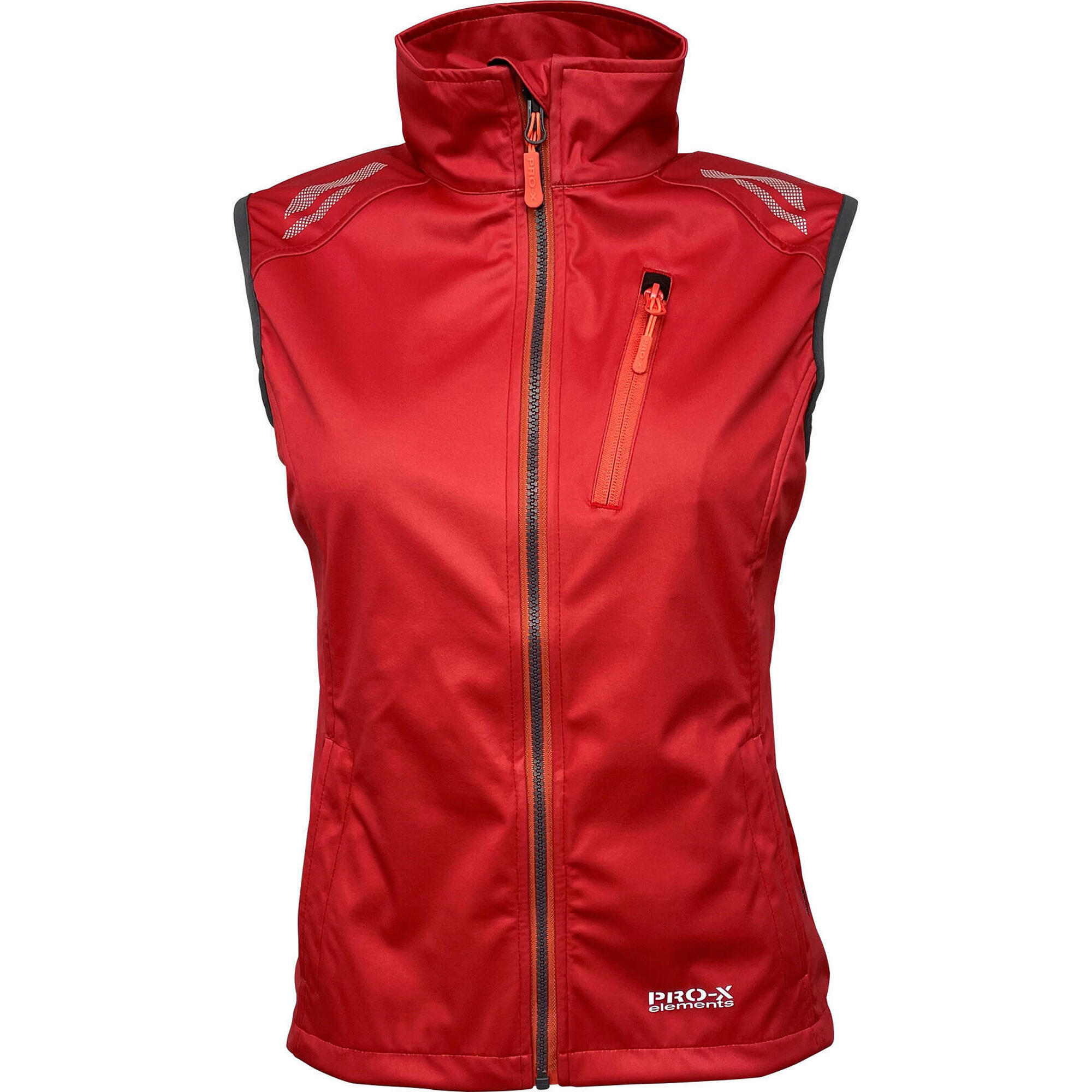 Pro-x Elements - Veste Fonctionnelle Sans Manches Femme Hanna Rouge Canneberge - Softshell - Rouge - Decathlon