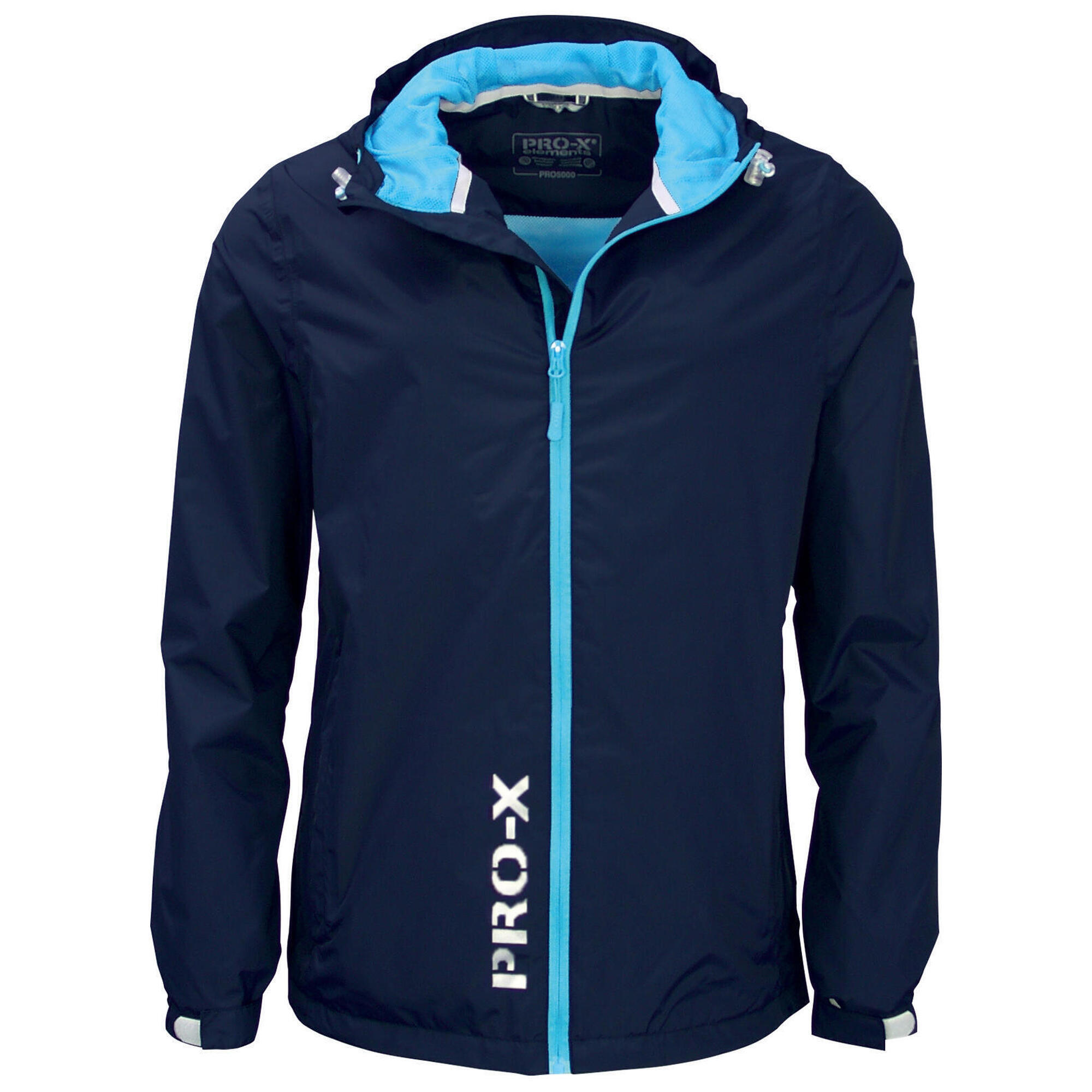 Pro-x Elements - Veste Fonctionnelle Enfant Flashy Bleu Marine - Coupe-pluie - Bleu - Decathlon