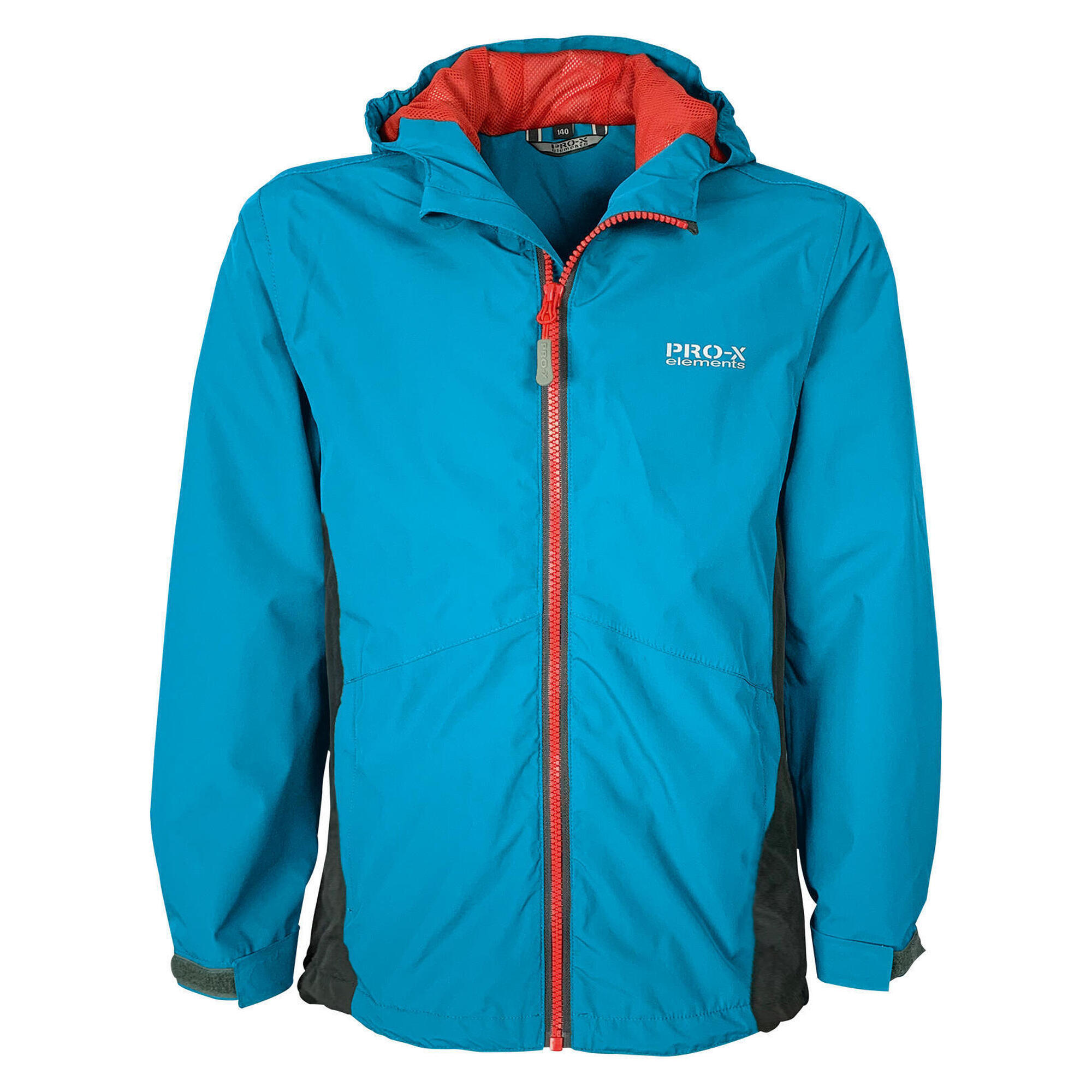 Pro-x Elements - Veste De Pluie Enfant Olof Bleu Méthyle - Anthracite - Coupe-pluie - Bleu|gris|marron - Decathlon
