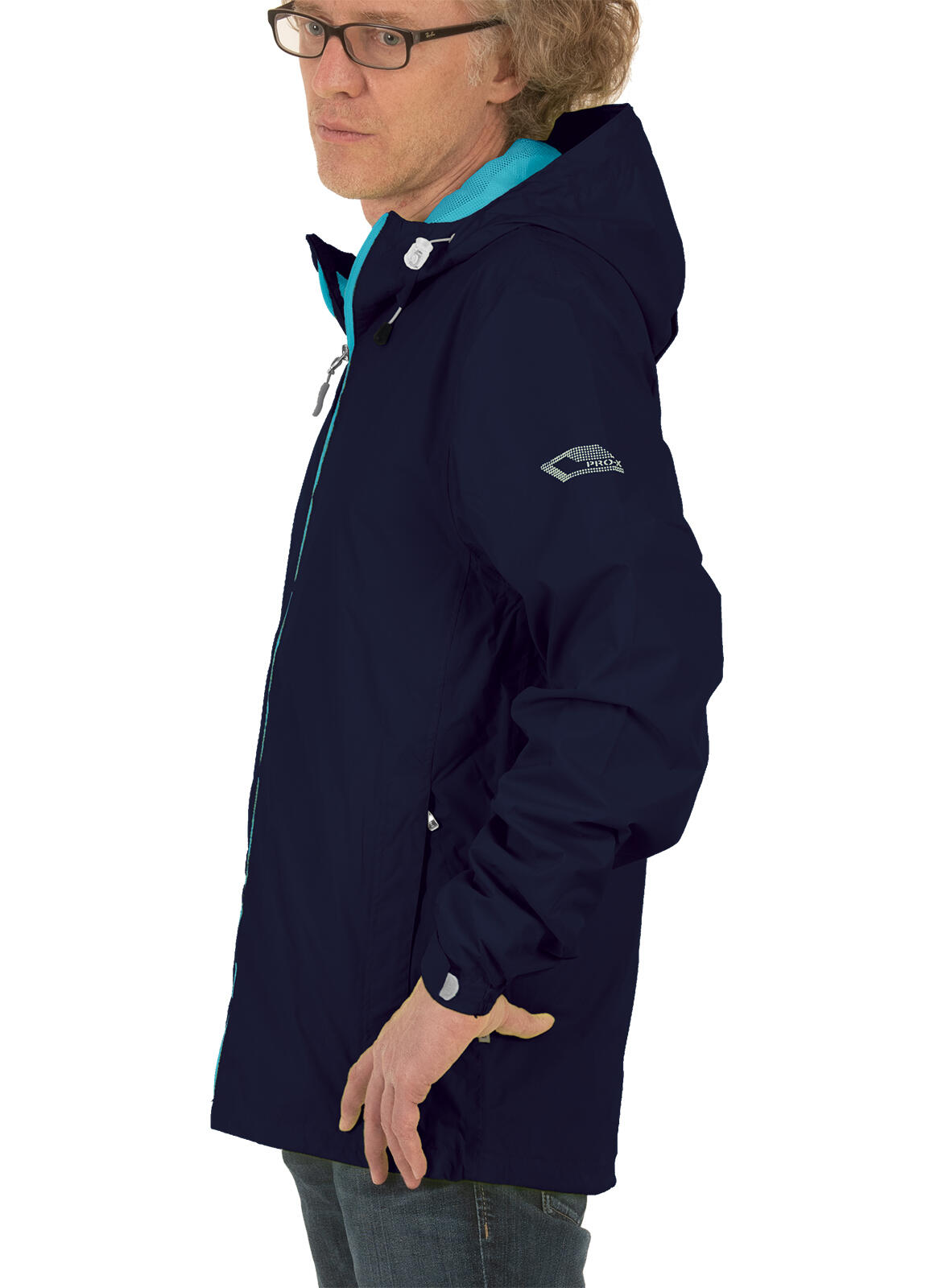 Heren functionele jas FLASH marineblauw 5/5