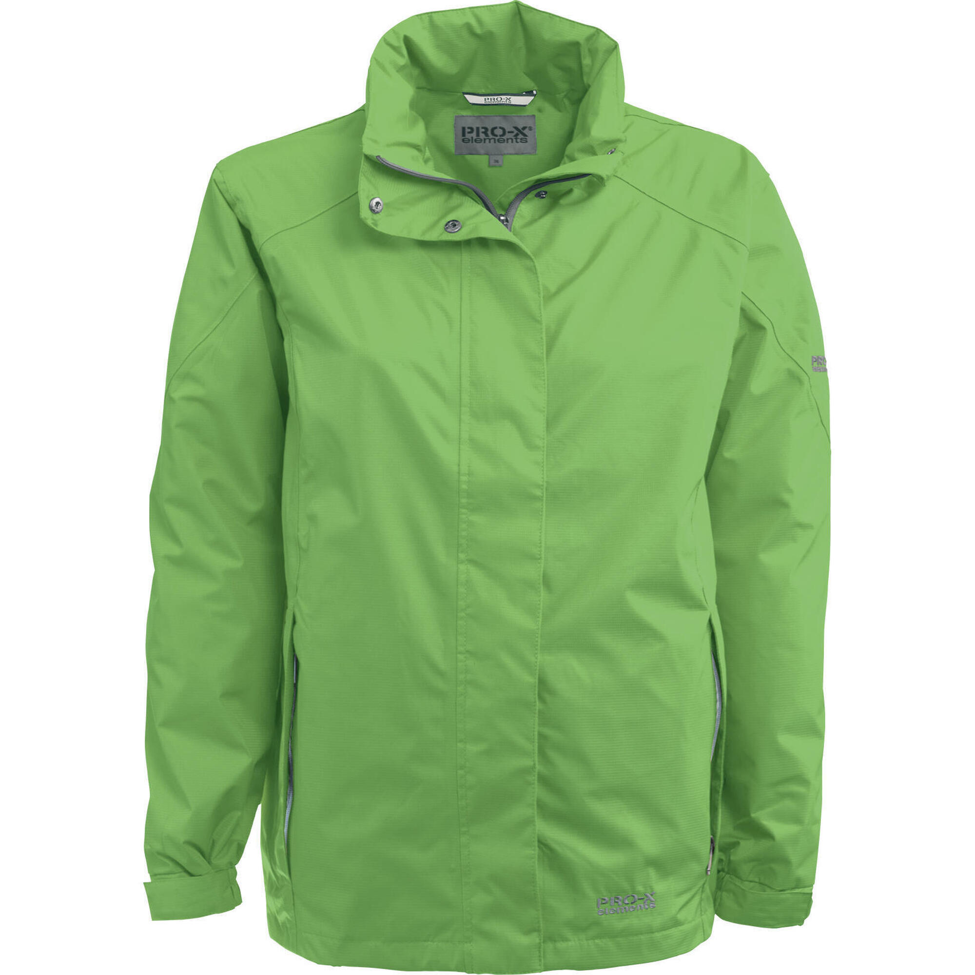 Pro-x Elements - Veste Fonctionnelle Femme Carrie Vert Bambou - Coupe-pluie - Noir|vert - Decathlon