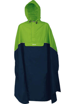 Poncho de pluie unisexe TRENTO rouge/charbon
