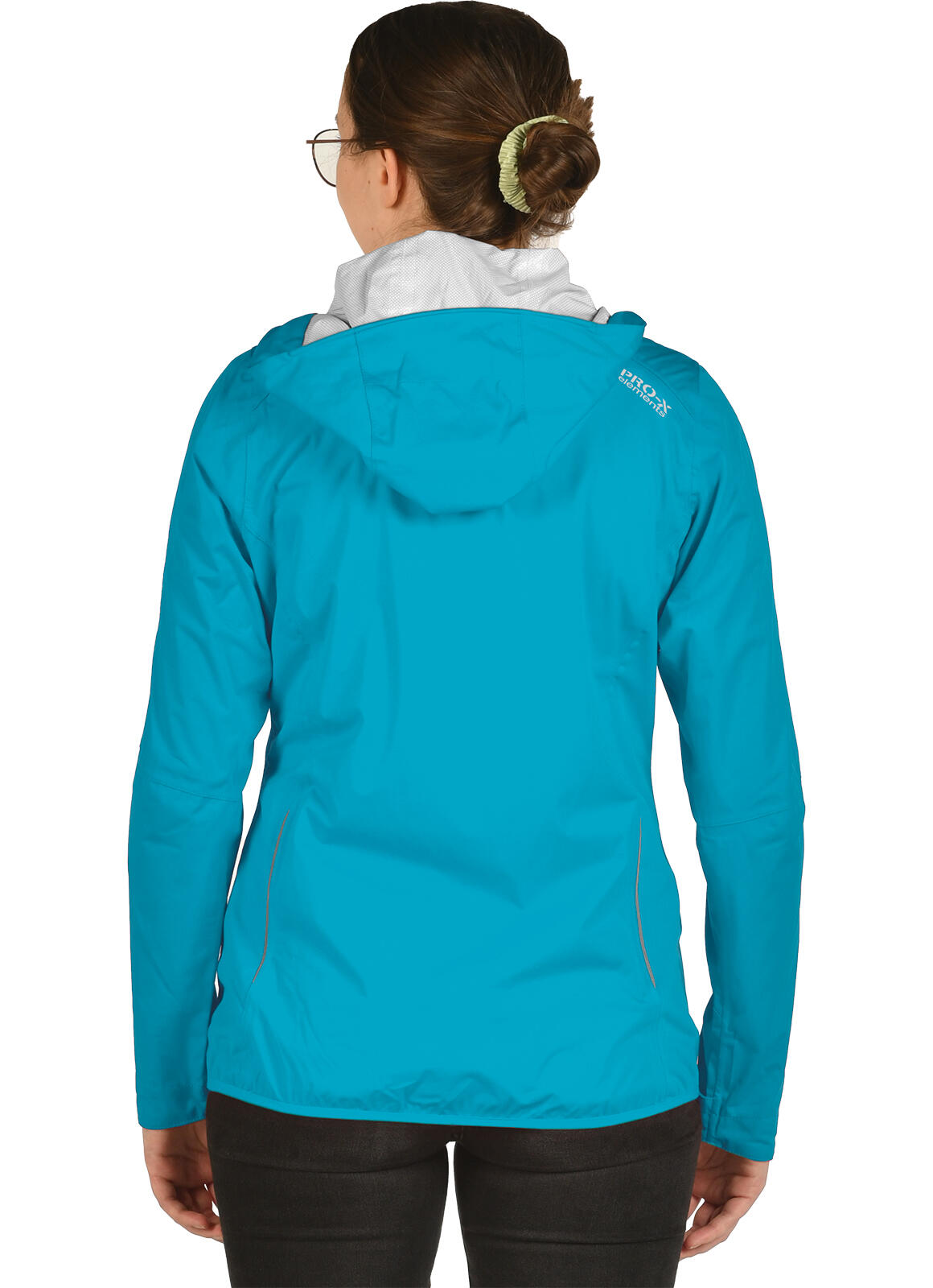 Giacca funzionale da donna DAVINA turchese neon 4/5