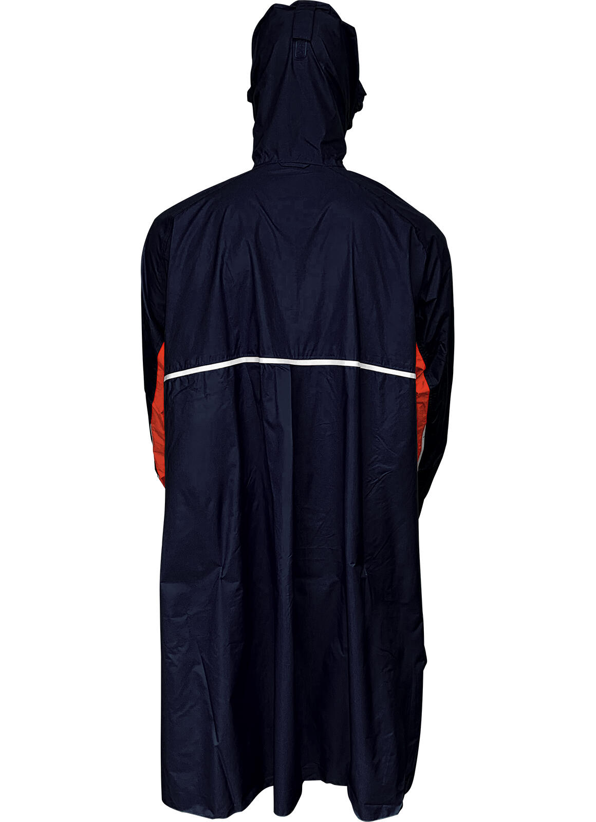 Poncho de pluie unisexe BERN bleu marine/rouge 2/2