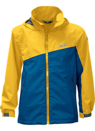 Veste de pluie enfant TANIS anthracite/vert citron