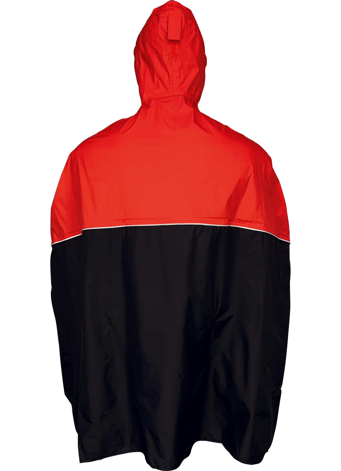 Poncho de pluie unisexe TRENTO rouge/charbon 2/2